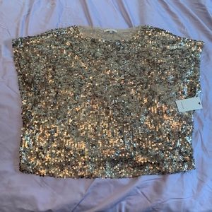 Sejour All Sequin Gold Blouse